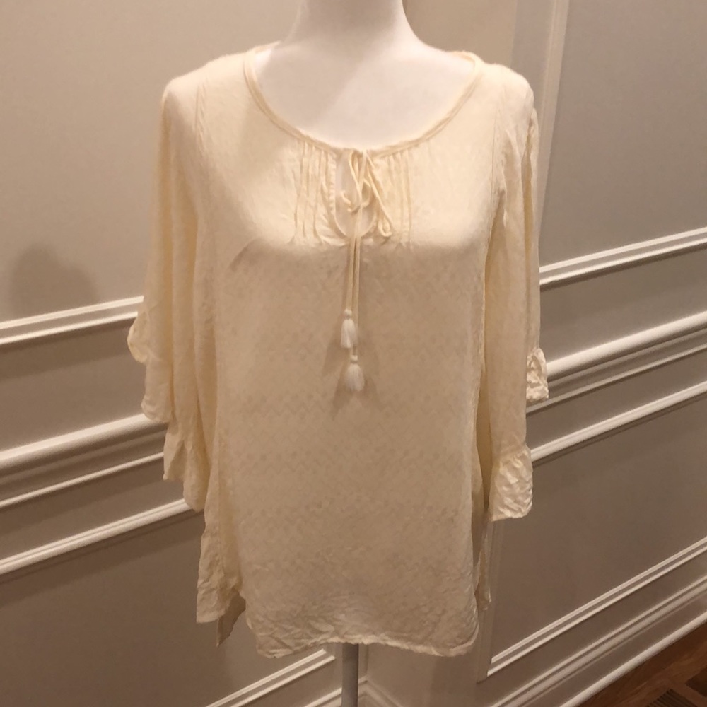 Matilda Jane Cream Blouse with Tassels